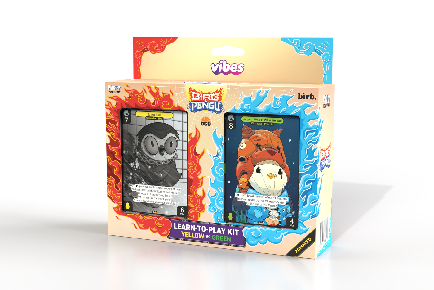 Vibes: Birb & Pengu Advanced Starter Decks (Yellow & Green)