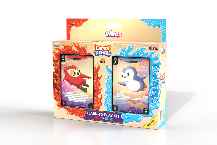 Vibes: Birb & Pengu Beginner Starter Deck (Red & Blue)